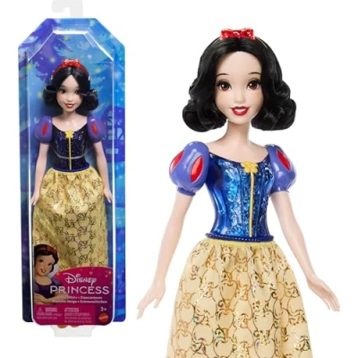 Image of Mattel Disney Princess Dolls, Snow White Posable Fashion Doll with Sparkling Clothing and Accessories, Movie Toys, HLW08