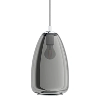 Image of Eglo Lighting Alobrase Slim Pendant Ceiling Light Chrome EG98615