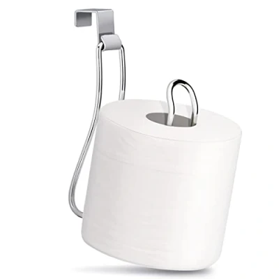 Image of Toilet Paper Holder, Over The Tank Roll Bathroom Holder （Chrome）