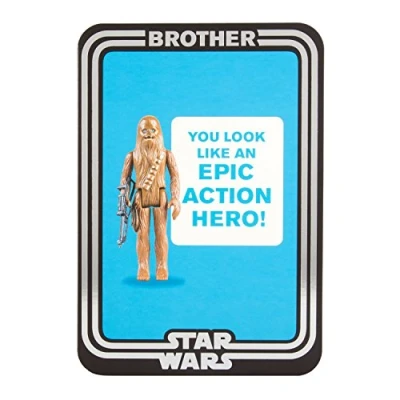 Image of Hallmark Star Wars Brother Birthday Card &quot;Epic Hero&quot; Medium