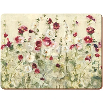 Image of Creative Tops Wild Field Poppies Set Of 6 Premium Table Mats