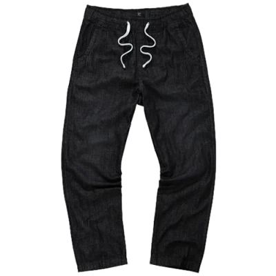 Image of JP 1880 Men&#039;s Schlupfhose Slip on Pants, Schwarz,