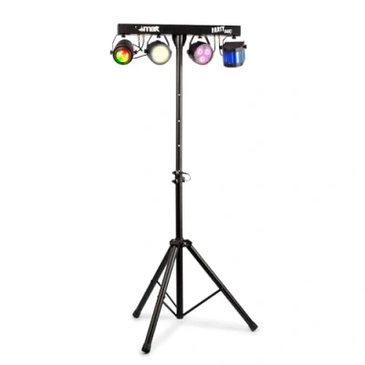 Image of MAX Partybar09 LED DJ Light Bar with Stand and Remote Control Derby, Jelly Moon, Par Strobe Disco Party Effect DMX Stage Lighting System