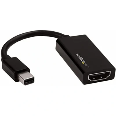 Image of StarTech.com Mini DisplayPort to HDMI Adapter Active mDP 1.4 2.0 Video Converter 4K 60Hz DP or Thunderbolt 1/2 Mac/PC Monitor/TV/Display Dongle (MDP2HD4K60S)