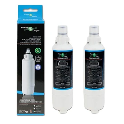 Image of FilterLogic FFL 170P Fridge Water Filter Compatible with Panasonic CNRAH 257760, CNRBH 125950, PANCNRBH125950; WD NR BG53V2, BG53VW2, B53V1, B53V2, AH PCN; FL 330, AQF 257760 (2 Pack)