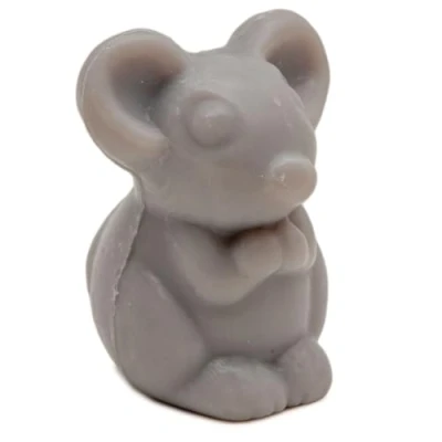 Image of La Maison du Savon de Marseille French Mouse Shaped Soap for Body Wash or Decoration Raspberry Fragrance 20g Novelty Bar