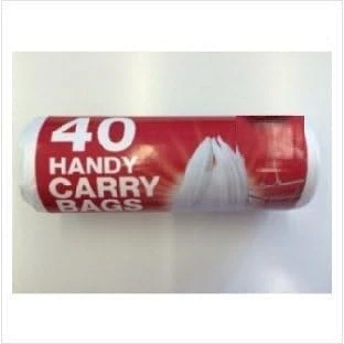 Image of Tidy Handy Bags with Tie Handles Roll of 40 Convenient &amp; Strong for Everyday Use