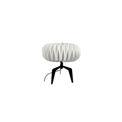 Image of Dyberg Larsen Ventnor table lamp, black/white, height 34 cm,
