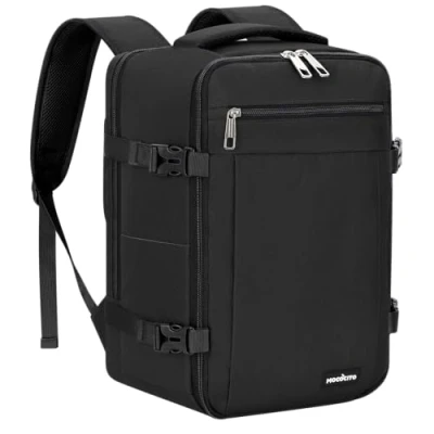 Image of MOCOCITO Cabin Bags 40x20x25 Underseat for Ryanair Travel backpack Bag Carry On Laptop Fit 15.6’’ with Cable Hole Hand Luggage Bag,20L(black)