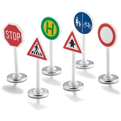 Image of siku 0857, Road Sign Set, 6 pieces, Plastic, Multicolour, Easy inclusion in toy worlds