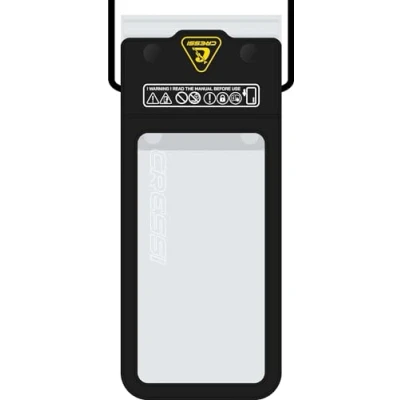 Image of Cressi Jimmy Phone Case Black Soft Waterproof for Mobile Phone, Black, 7&#039;&#039;, Adult Unisex