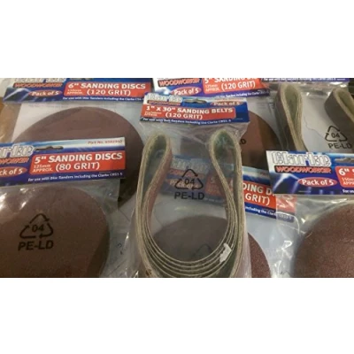 Image of Genuine Clarke Sanding Discs for CBS1 5 Fine 120 grit (Pk5) 6502355
