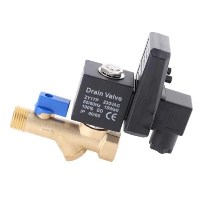 Image of Automatic Drain Valve G1/2 DN15 Electronic Timed for Air Compressor Condensate Management (AC230V)