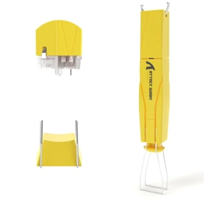 Image of ATTACK SHARK KS01 2 in 1 Keycap Puller and Switch for Mechanical Gaming Keyboards, Adjustable 304 Stainless Steel Remover, Effortless Remover Office Home Yellow