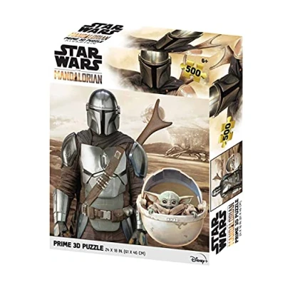 Image of Prime 3D ST32629 RD RS263094 Does not apply Mandalorian Puzzle, Multicolor, único