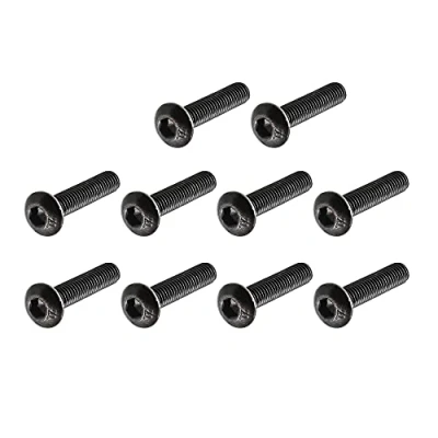 Image of Sourcingmap M3x14mm Thread Button Head Hex Socket Cap Screw Bolt 100pcs