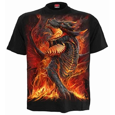 Image of Spiral Draconis Collection T Shirt Black S