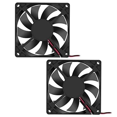 Image of 2PCS 24V 80x80x15mm Fan 2Pin DC 8015 Brushless Cooling Case for PC Computer CPU Radiator Cooler