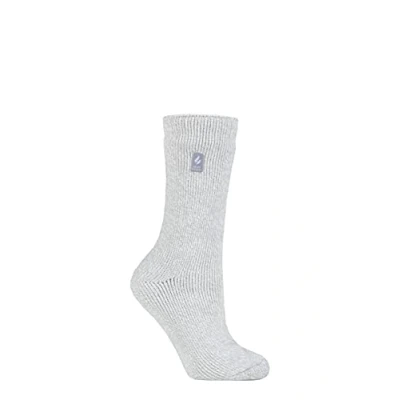 Image of Women&#039;s 1 Pair SOCKSHOP Original Heat Holders 2.3 TOG Thermal Socks Silver Grey 4 8 Ladies