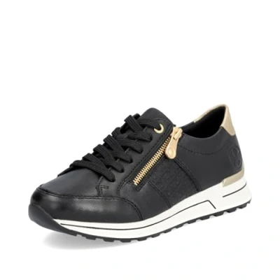 Image of Rieker N1406 Women&#039;s Low Top Trainers with Loose Insole, Black 00, 6 UK