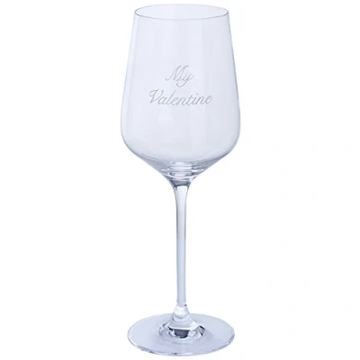 Image of Dartington Crystal Just for You &quot;My Valentine&quot; Wine Glass