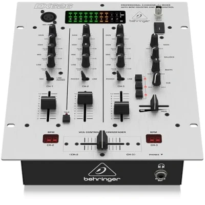 Image of Behringer PRO Mixer DX626 Professional 3 Channel DJ with BPM Counter and VCA Control