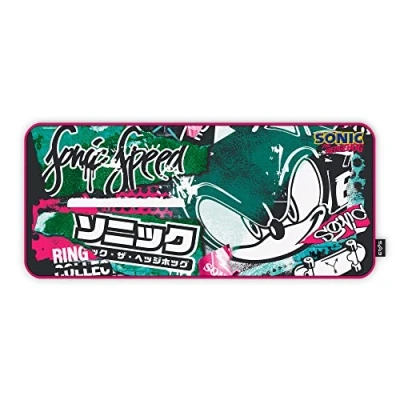 Image of Energy Sistem Gaming Mouse Pad ESG Sonic Graffiti (XXL Size, Anti Slip, Reinforced Stitching)