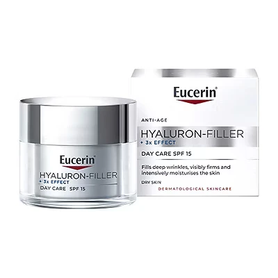 Image of Eucerin Anti Age Hyaluron Filler Day Cream for Dry Skin SPF15 + UVA Protection 50ml
