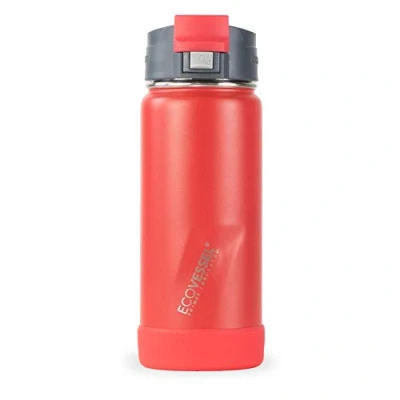 Image of EcoVessel &#039;s Perk 16oz (473ml) Drinking Bottle, Jazz Red,