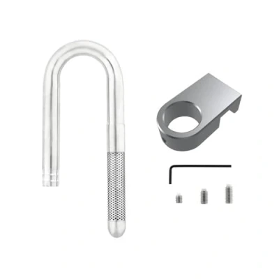 Image of MiOYOOW Aquarium Inflow Outflow Pipe, 304 Stainless Steel Lily Water Pipe with Aluminum Alloy Fixing Clamp for Fish Tank (12/16MM)