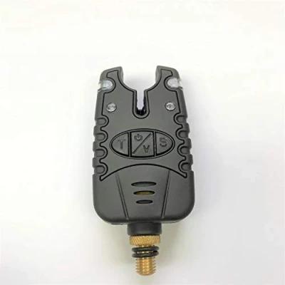Image of 1 x Black Bite Alarm For Fishing Carp Pike Coarse Waterproof Night Light Alarms