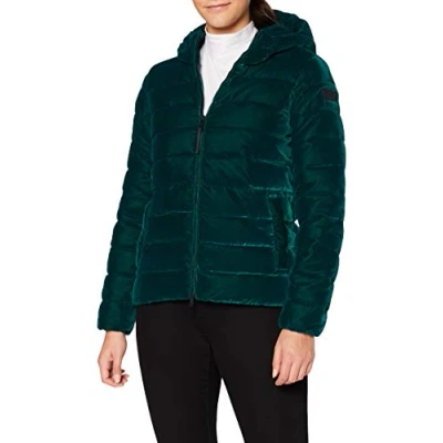 Image of CMP Women&#039;s Velvet Jacket With Filling Feel Warm Flock, womens, Jacket, 30K3636, Petrol, 50