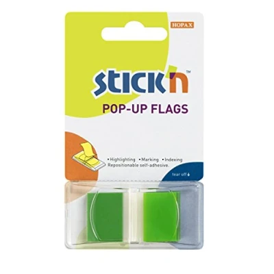 Image of Stick N 25mm Pop Up Flag Green