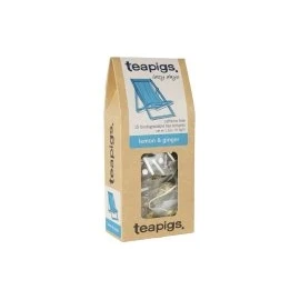Image of Teapigs Lemon &amp; Ginger Tea 15 Temples (Pack of 2 30 Temples)