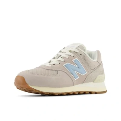 Image of New Balance WL574 Trainers, Women&#039;s, Size: 7.5, Moonrock Leather and textile