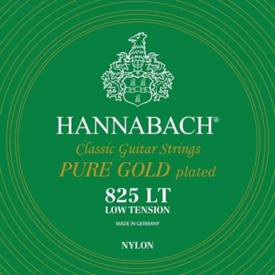 Image of Hannabach Classical Guitar Strings Series 825 Low Tension Pure gold plated Set