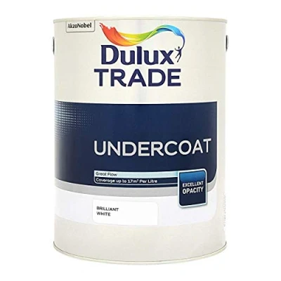 Image of Dulux Trade Undercoat, Pure Brilliant White 2.5L