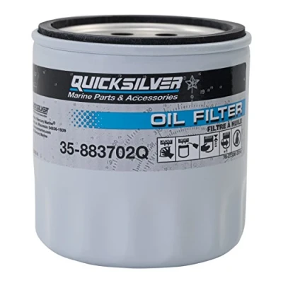 Image of Quicksilver 883702Q Engine Block Mount Oil Filter for V 6 MerCruiser Stern Drive Engines