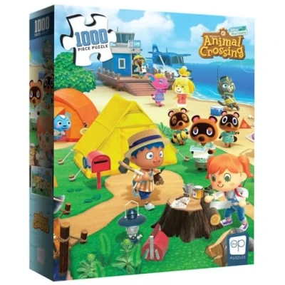 Image of USAOPOLY PZ005 732 002100 06 1000 PIECE PUZZLE Animal Crossing Jigsaw, Multiple Colors