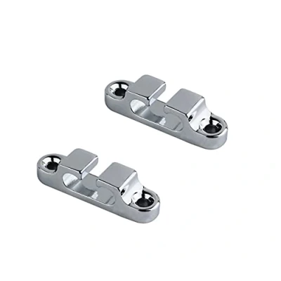 Image of Guyker 2Pcs 2 String Retainer/String Guide for Electric Bass Head Retainer Tree Buckle Groove SR4, Chrome