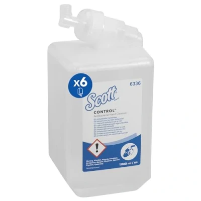 Image of Scott® Control™, 6336, Antibacterial Hand Soap, clear, 6 x 1 Litre refill cassettes