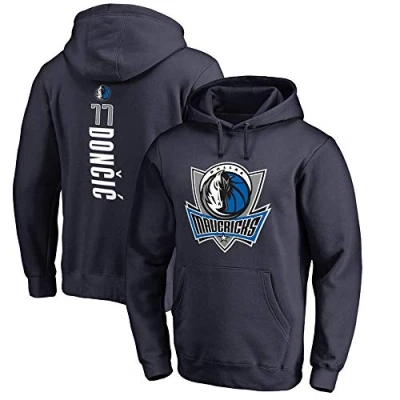 Image of Hoodies Men Casual Clothing Mavericks Sweatshirt Unisex Long Sleeve Basketball Outdoor NBA Clothing,L