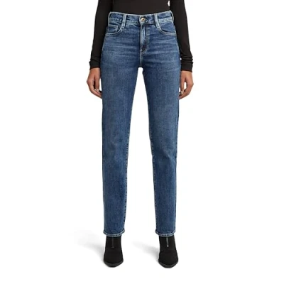 Image of G Star Women&#039;s Strace Straight Jeans, blue (antique faded orinoco D23951 C052 G118), 33W / 34L