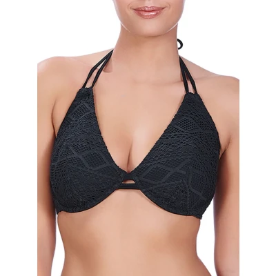 Image of Freya Sundance Halterneck Bikini Top Black 34DD