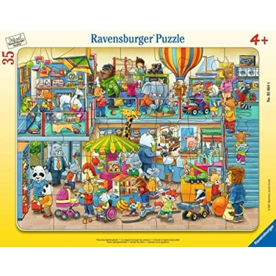 Image of Ravensburger 17088 Puzzle 05664 Animal Toy Shop 30 48 Pieces Frame for Children from 4 Years, Multicoloured, ‎32,5 x 24,5 0,2 cm