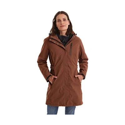 Image of Killtec KOW 165 WMN PRK Women&#039;s Parka Functional with Zip Off Hood Waterproof, Windproof, Breathable