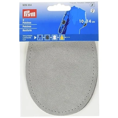 Image of Prym Patches Leatherette sew on 14x10 cm Grey, one Size
