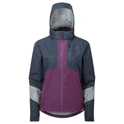 Image of Altura Womens Typhoon Waterproof Reflective Cycling Jacket Navy/Purple 8