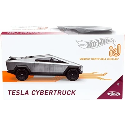 Image of Hot Wheels 1:64 Id Diecast Car Tesla Cybertruck