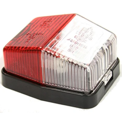 Image of Jokon SPL115 Red Clear Side Marker Caravan Towing Trailer Light Reflector 12v